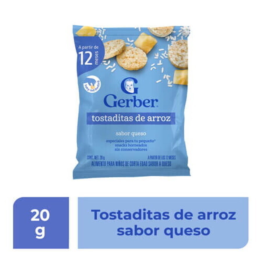 GERBER® Tostaditas De Arroz Sabor Queso