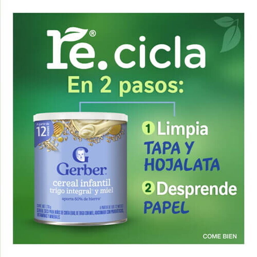 GERBER® Cereal Trigo Integral y Miel 4ta