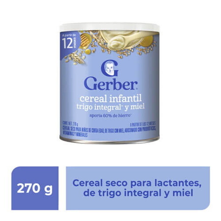 GERBER® Cereal Trigo Integral y Miel 4ta