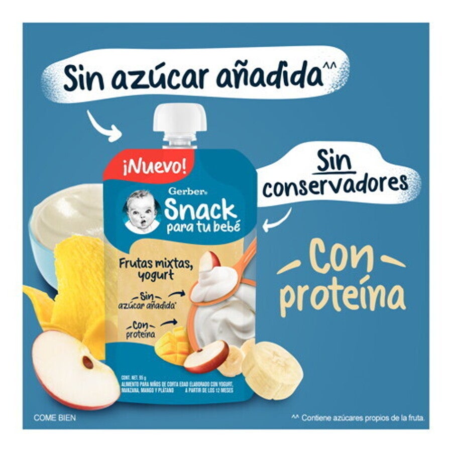 GERBER® Pouch Frutas Mixtas Yogurt