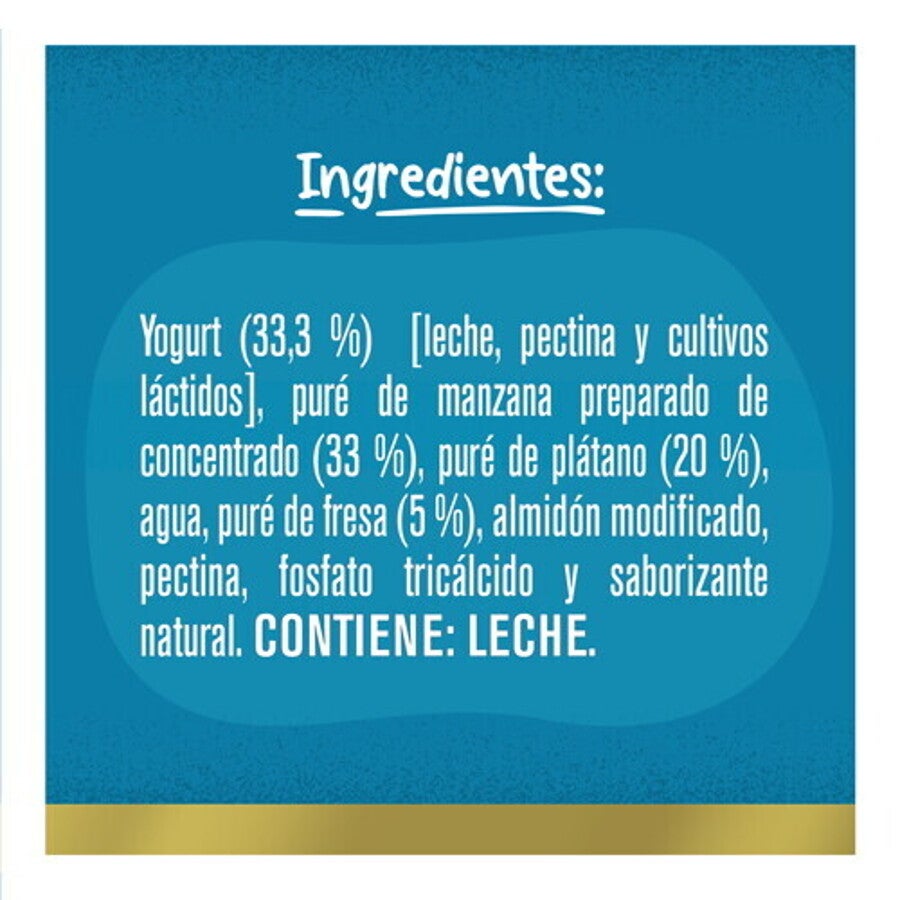 GERBER® Pouch manzana, plátano, fresa yogurt