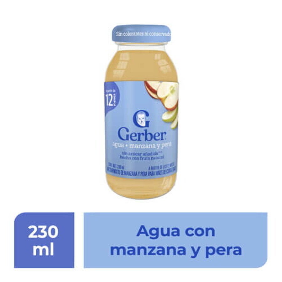 Gerber® Bebida Hidratante Agua, manzana y pera Etapa 4