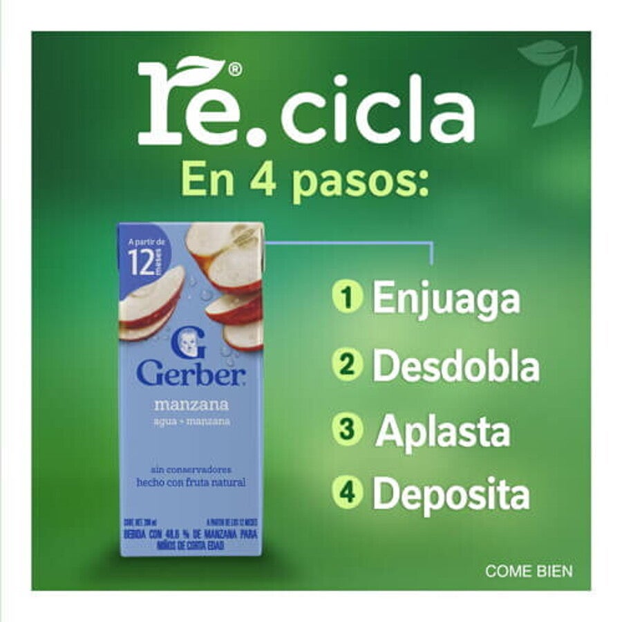 Gerber® Bebida Hidratante Manzana Etapa 4 de 200ml