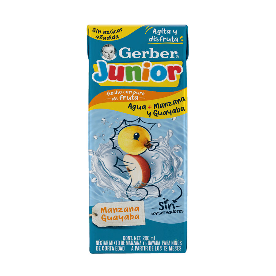 Gerber® Bebida Hidratante Manzana y Guayaba Etapa 4 de 200ml