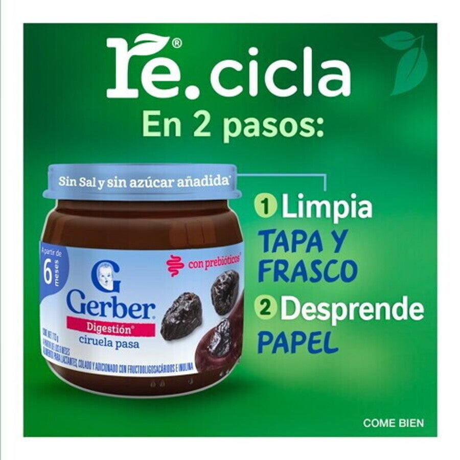 GERBER® Bebida Gerber Plus Ciruela Pasa Manzana
