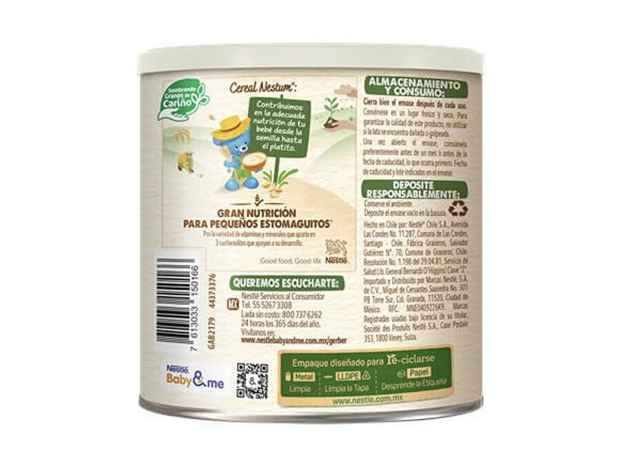 NESTUM® Nestle Cereal Infantil, 8 cereales, Etapa 10 meses, Lata 270g