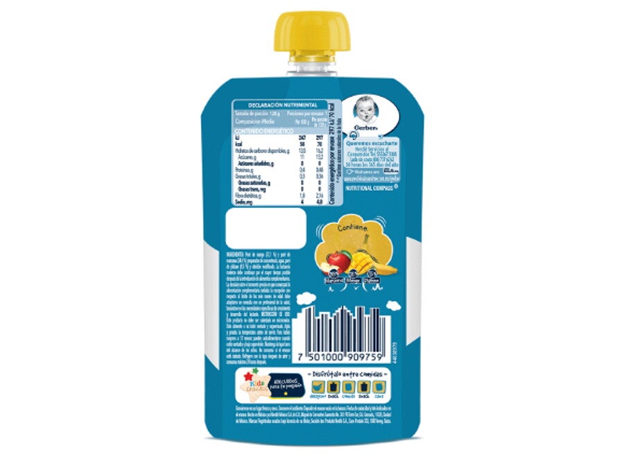 Gerber® Junior Pouch Frutas Mixtas 120g