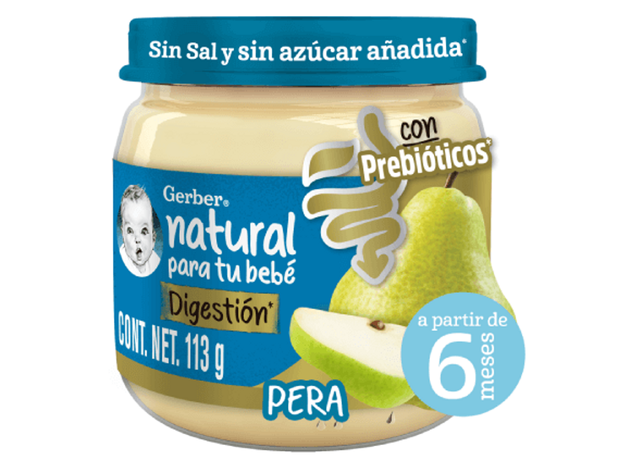 Gerber® Papilla Pera con Prebióticos Gerber® Papilla Pera con Prebióticos