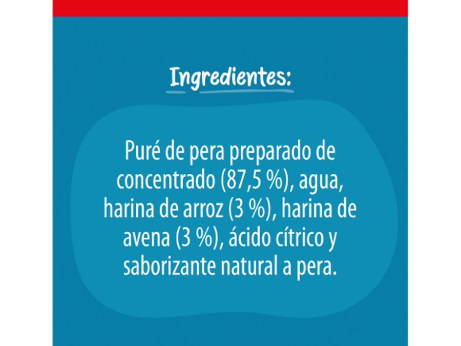Gerber Papilla pera, arroz y avena, Etapa 3, 170 g