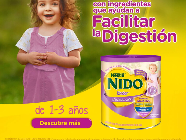 Nido Kinder Deslactosado Banner