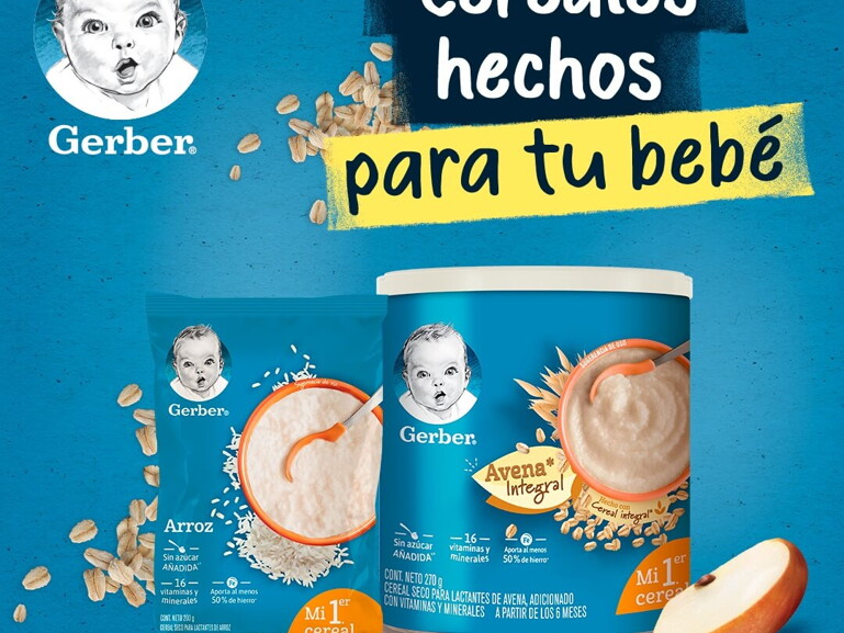 Gerber® Cereales hechos para tu bebé