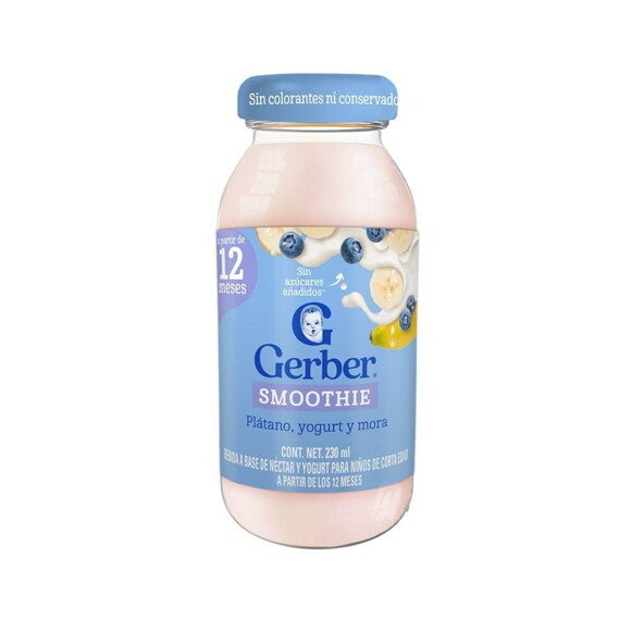GERBER® 4AET Smoothie Plátano MoraYogurt 230 ml