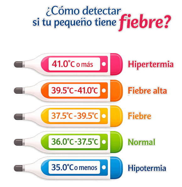 Como detectar la fiebre en bebés