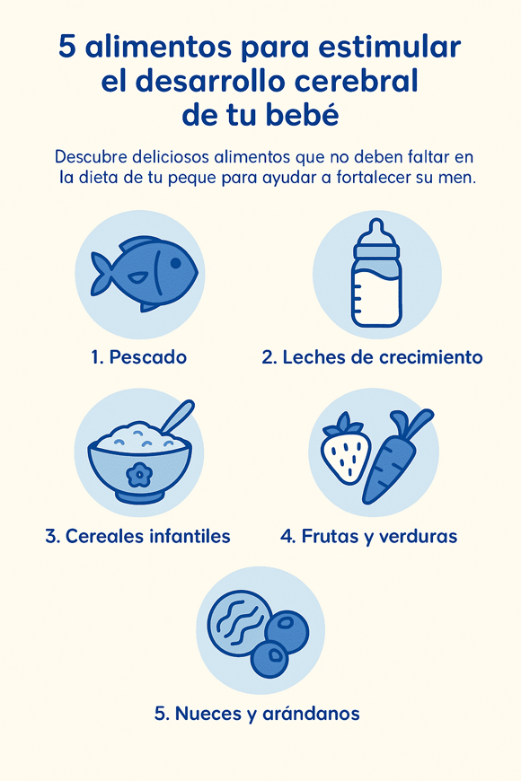Alimentos y cereales para estimular el desarrollo del bebé