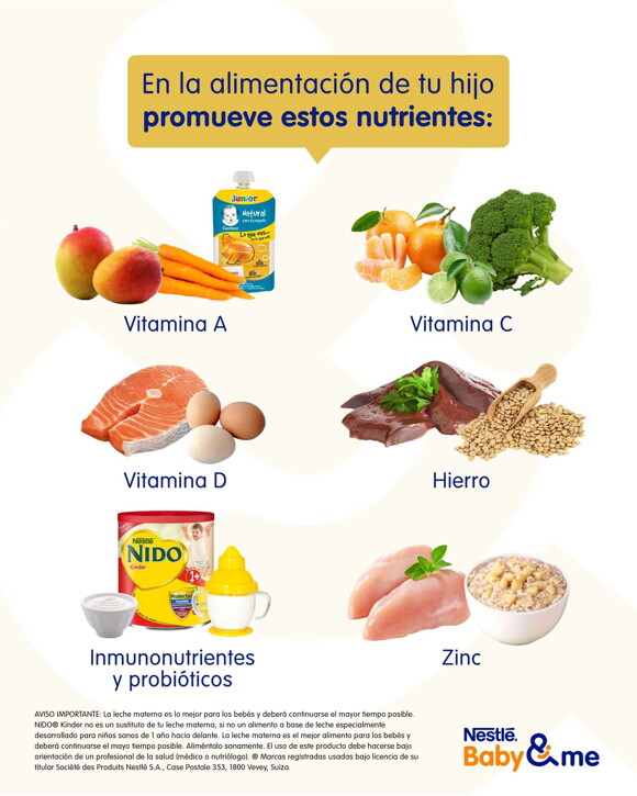 En la alimentación de tu hijo promueve estos nutrientes En la alimentación de tu hijo promueve estos nutrientes