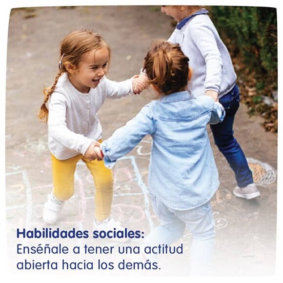 Infografía de Habilidades sociales: Niños jugando