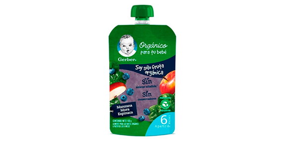 Snack de fruta con espinaca Snack de fruta con espinaca