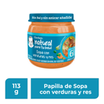 Gerber® Papilla Sopa de Res y verduras Etapa 2, 113g