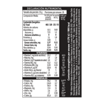 Cereal seco para lactantes de trigo con manzana, adicionado con vitaminas y minerales.
