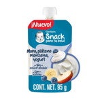 GERBER® Pouch Manzana Plátano Mora Azul Yogurt 